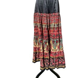 OS red and black with gold stripe at the bottom skirt. No tags attached